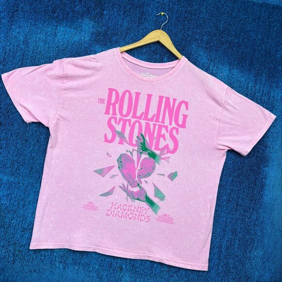 The Rolling Stones Hackney Diamonds Pink Rock T-Shirt Size XXXL - Picture 3 of 4